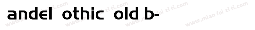 Handel Gothic Bold b字体转换